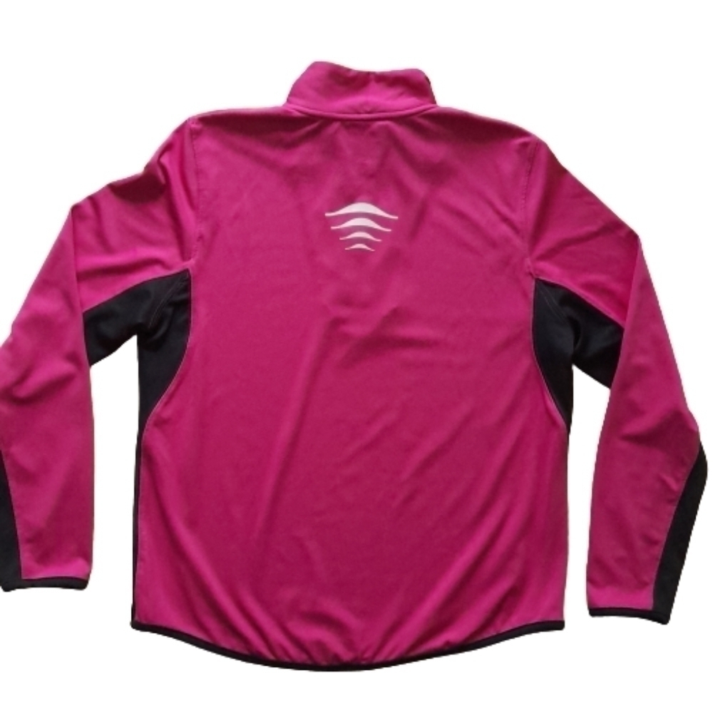 REEBOK Play Dry Running Jacket Reflective Activewear Women's Large pink - Picture 6 of 8